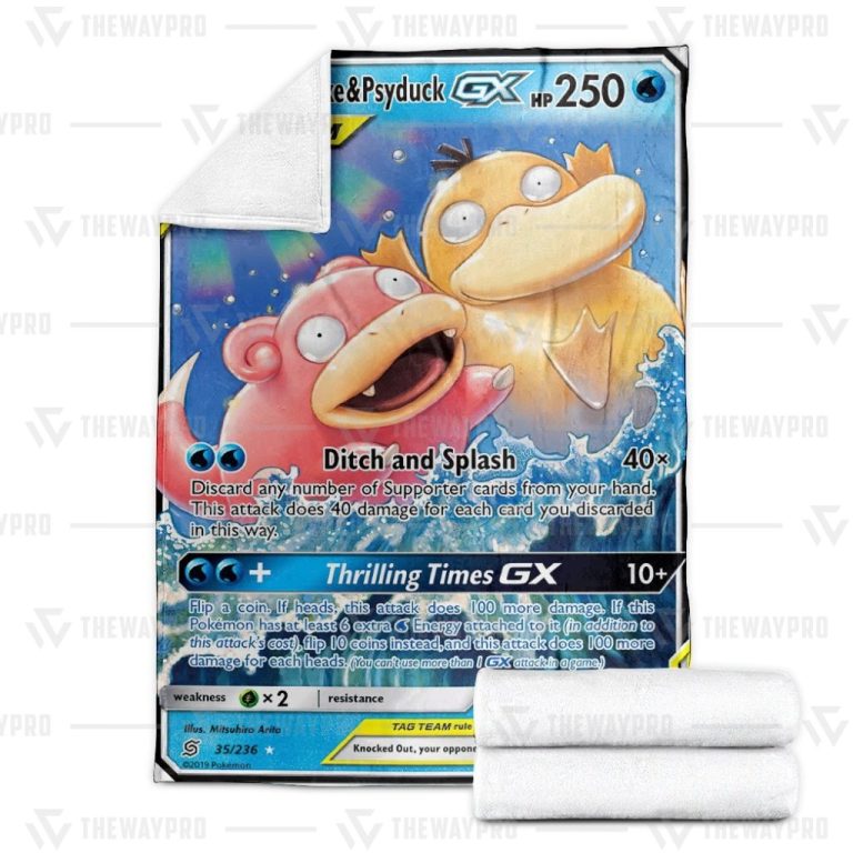 Pokemon-Slowpoke-And-Psyduck-Gx-Unified-Minds-Blanket-2