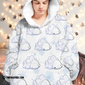 Pokemon Snom Fleece Hoodie Blanket