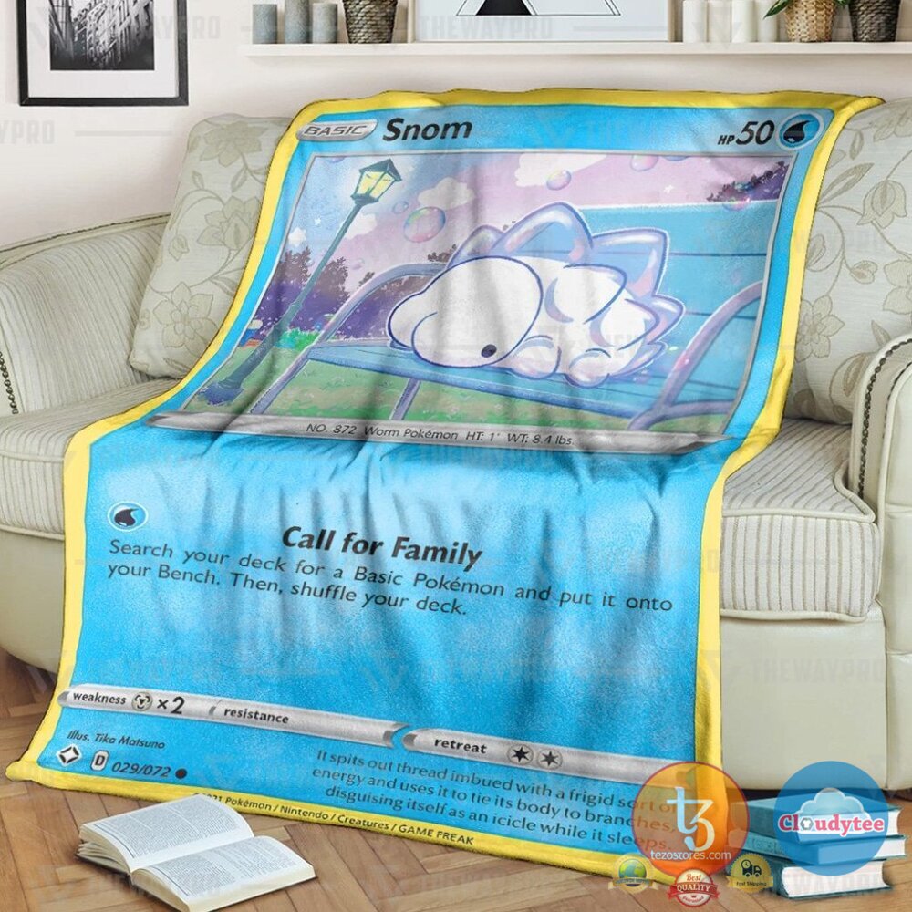 Pokemon Snom Shining Fates Blanket Pokemon Snom Shining Fates Blanket