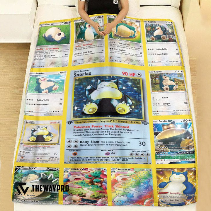 Pokemon-Snorlax-Cards-Version-2-Custom-Soft-Blanket-2