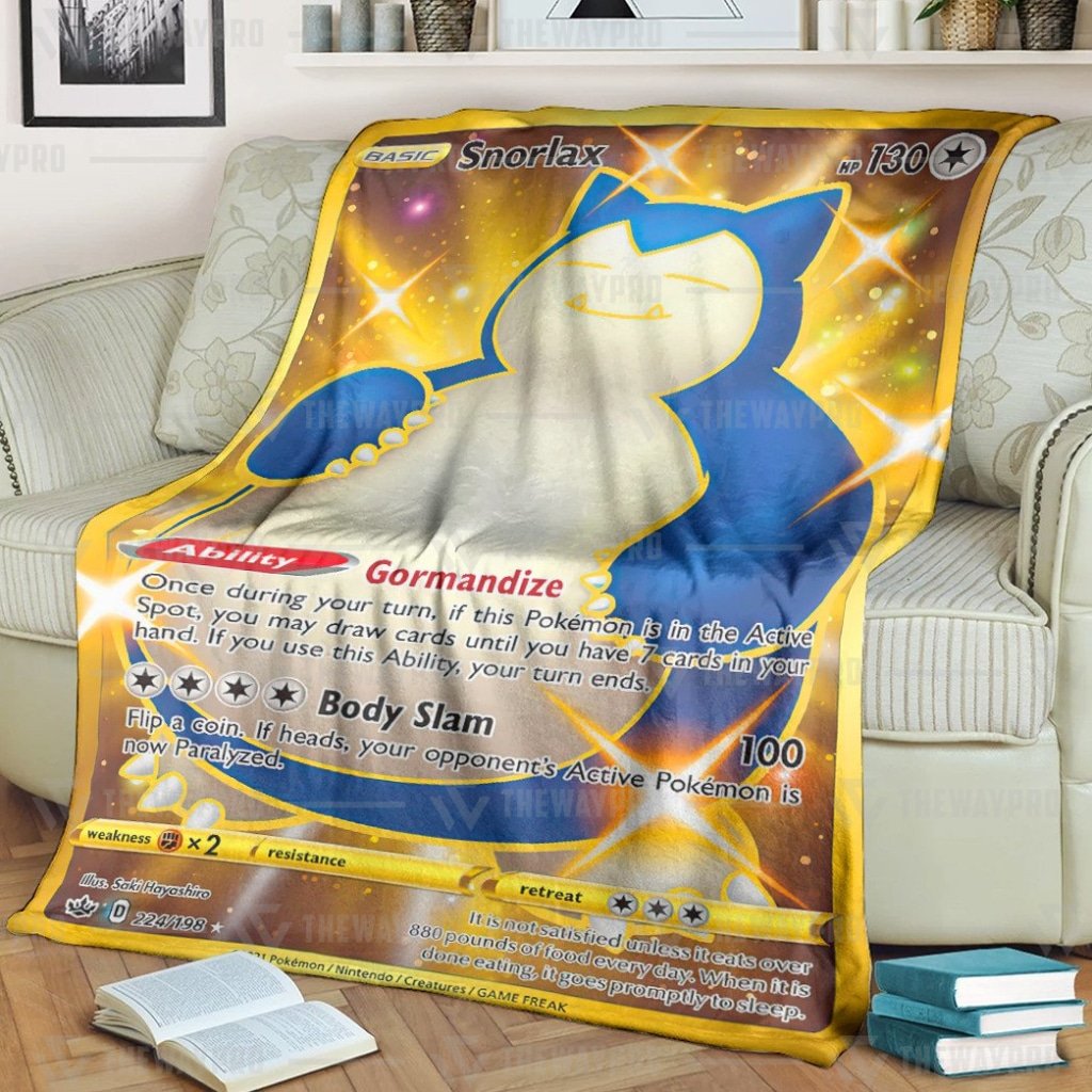 Pokemon Snorlax Chilling Reign Blanket Pokemon Snorlax Chilling Reign Blanket