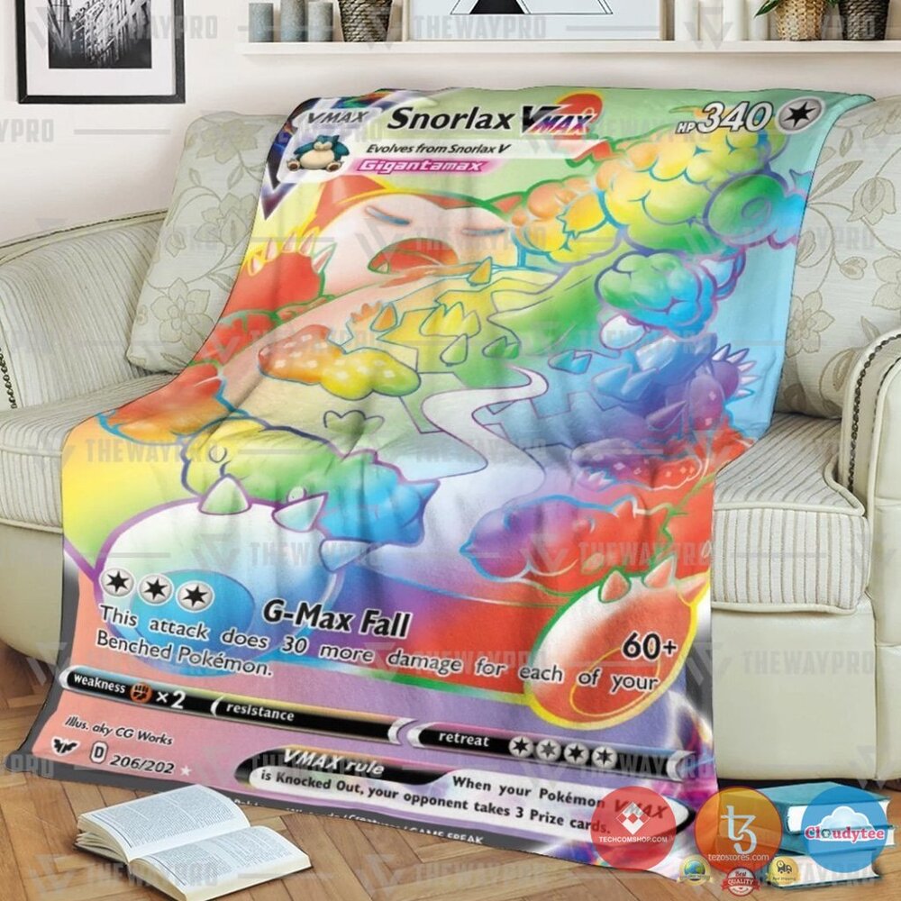 Pokemon Snorlax Vmax Sword And Shield Blanket 2 Pokemon Snorlax Vmax Sword And Shield Blanket 2