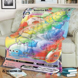 Pokemon Snorlax Vmax Sword And Shield Soft Blanket