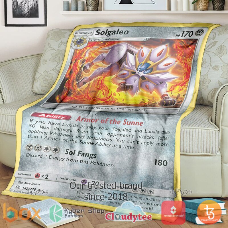 Pokemon Solgaleo Cosmic Eclipse Blanket 2 Pokemon Solgaleo Cosmic Eclipse Blanket 2