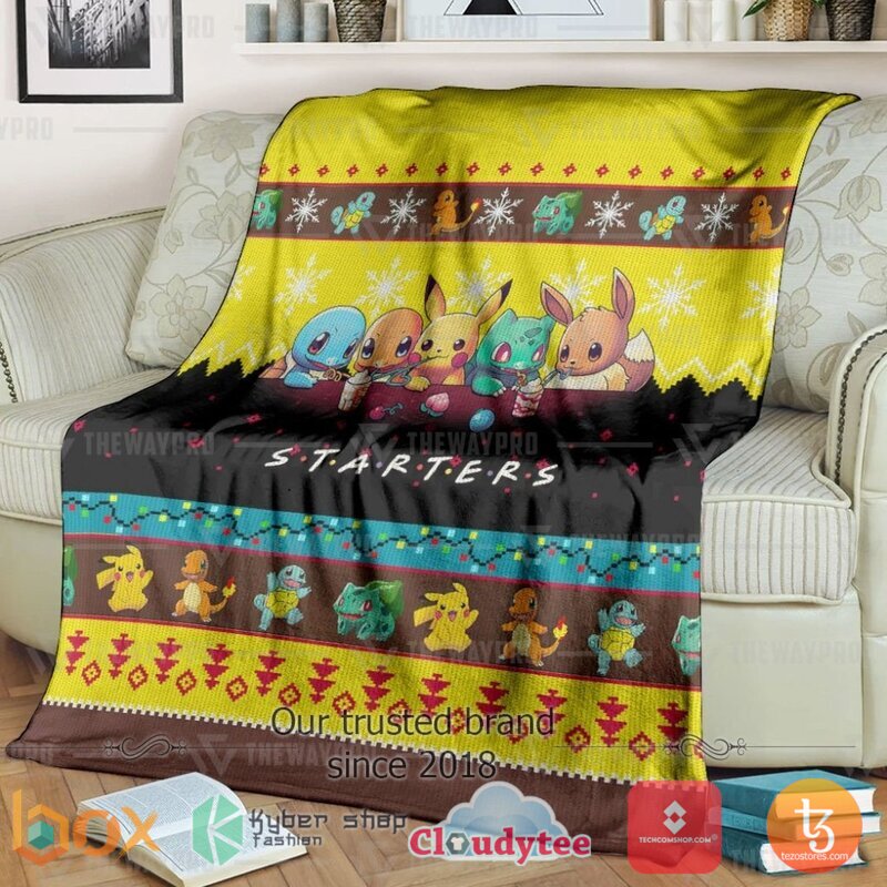 Pokemon Starters Blanket 3 Pokemon Starters Blanket 3