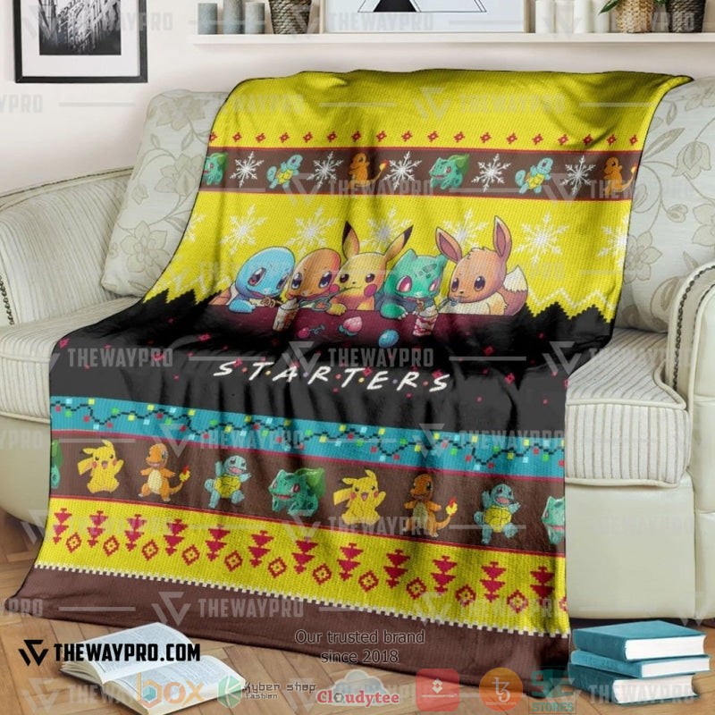 Pokemon Starters Soft Blanket Pokemon Starters Soft Blanket