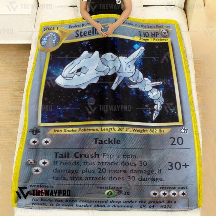 Pokemon-Steelix-1St-Edition-Bedding-Set-And-Quilt-Blanket-1