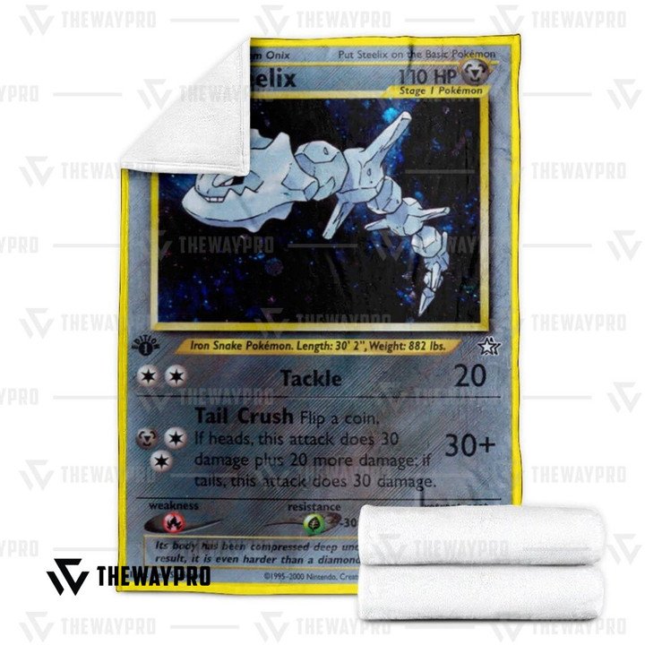 Pokemon-Steelix-1St-Edition-Bedding-Set-And-Quilt-Blanket-2