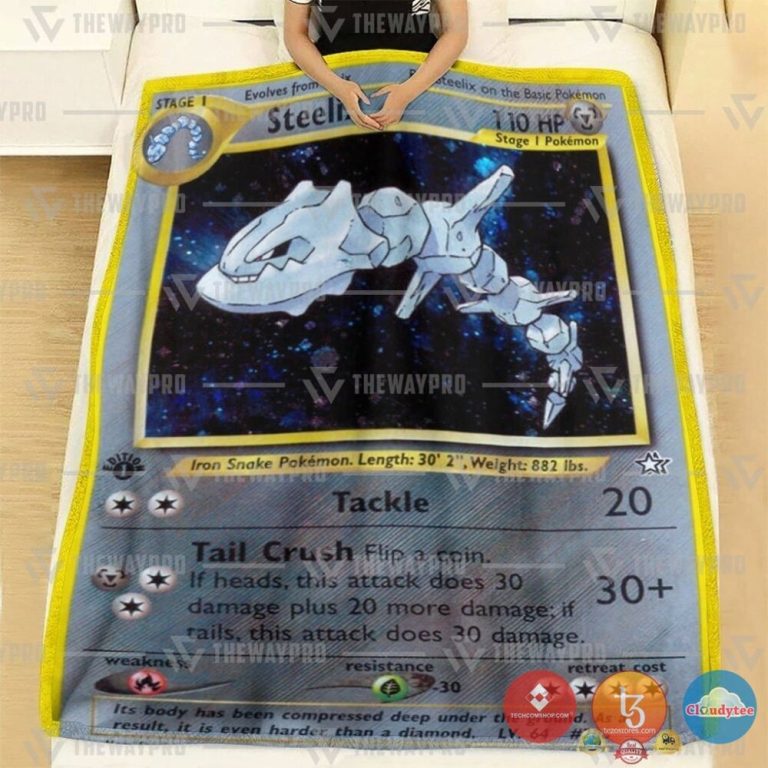 Pokemon-Steelix-1St-Edition-Blanket-1