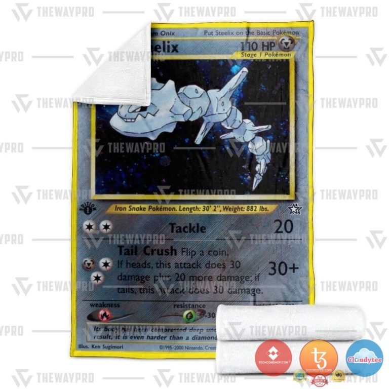 Pokemon-Steelix-1St-Edition-Blanket-2