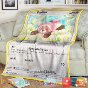 Pokemon Stufful Burning Shadows Blanket 3