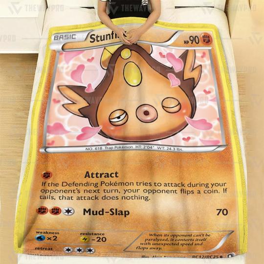 Pokemon-Stunfisk-Legendary-Treasures-Blanket-2