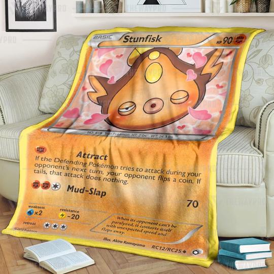 Pokemon-Stunfisk-Legendary-Treasures-Blanket-3