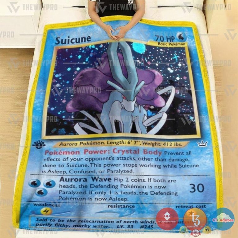 Pokemon-Suicune-Holo-1St-Edition-Blanket-1
