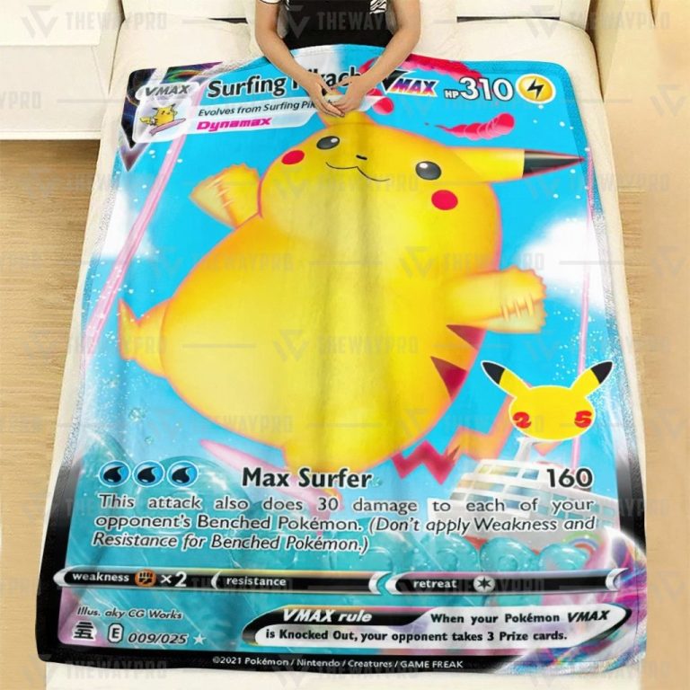 Pokemon-Surfing-Pikachu-Vmax-Blanket-1