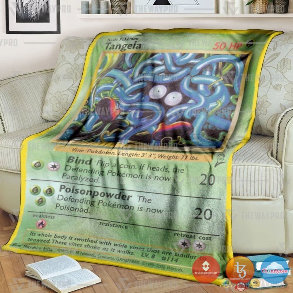 Pokemon Tangela Base Set Blanket Pokemon Tangela Base Set Blanket