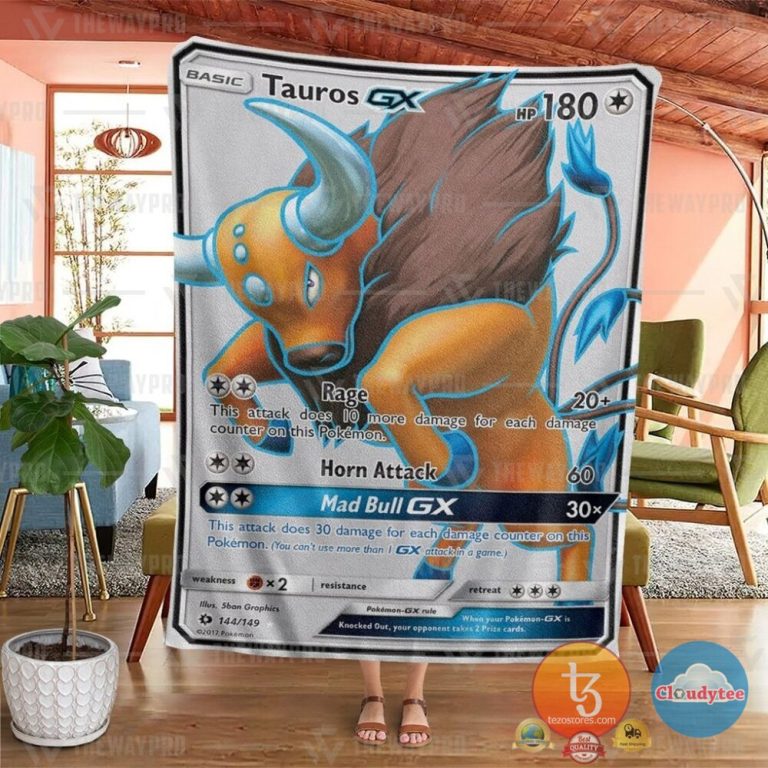 Pokemon-Tauros-Gx-Sun-And-Moon-Blanket-1