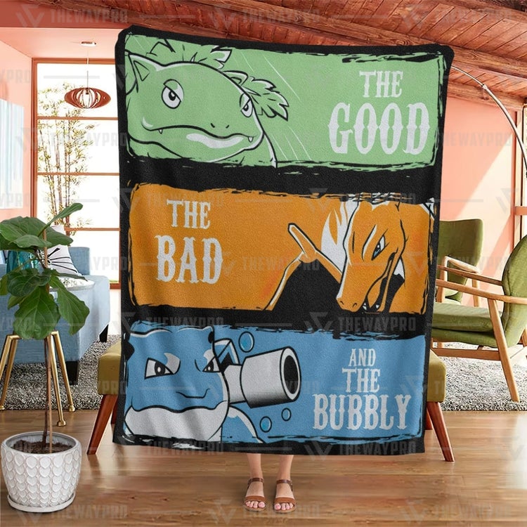 Pokemon The Good The Bad And The Bubbly Blanket Pokemon The Good The Bad And The Bubbly Blanket