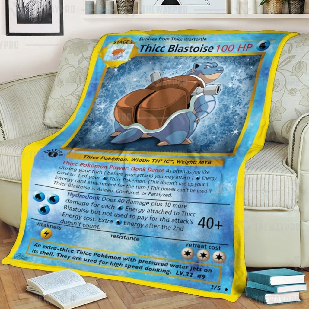 Pokemon Thicc Blastoise Blanket Pokemon Thicc Blastoise Blanket