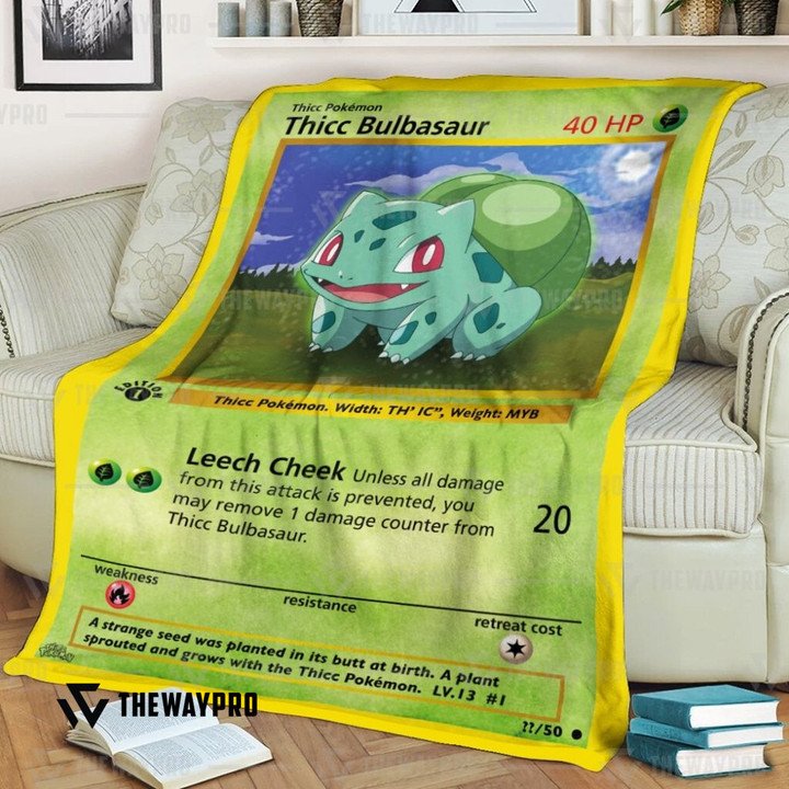 Pokemon Thicc Bulbasaur Bedding Set And Quilt Blanket Pokemon Thicc Bulbasaur Bedding Set And Quilt Blanket