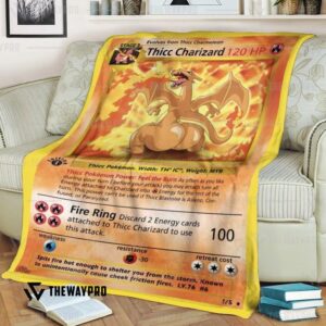 Pokemon Thicc Charizard Bedding Set And Quilt Blanket