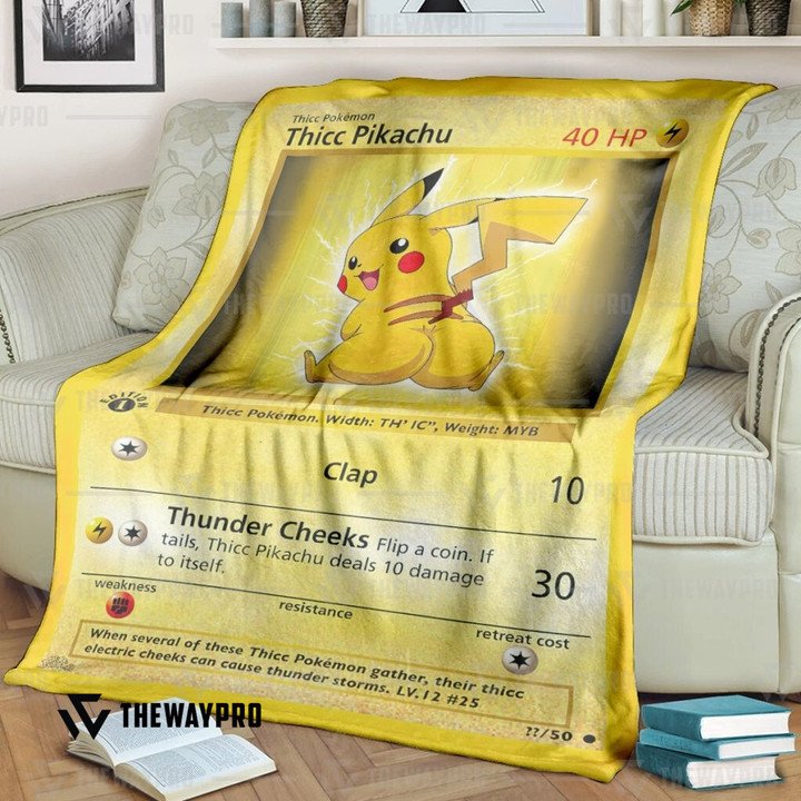 Pokemon Thicc Pikachu Bedding Set And Quilt Blanket Pokemon Thicc Pikachu Bedding Set And Quilt Blanket
