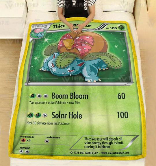Pokemon Thicc Venusaur Blanket Pokemon Thicc Venusaur Blanket