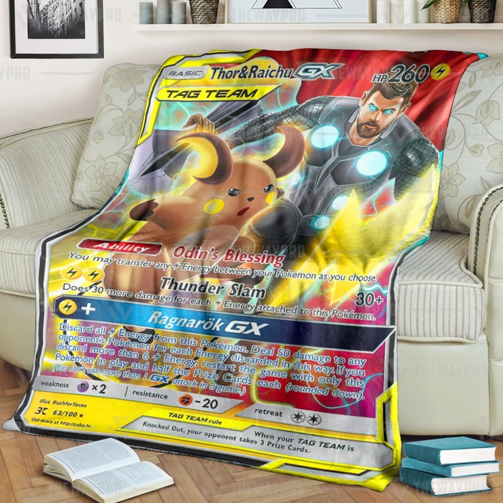 Pokemon Thor And Raichu Blanket Pokemon Thor And Raichu Blanket