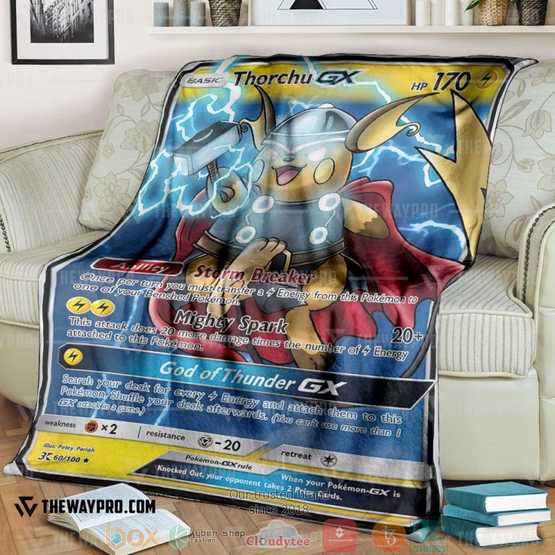 Pokemon Thorchu Gx Soft Blanket Pokemon Thorchu Gx Soft Blanket