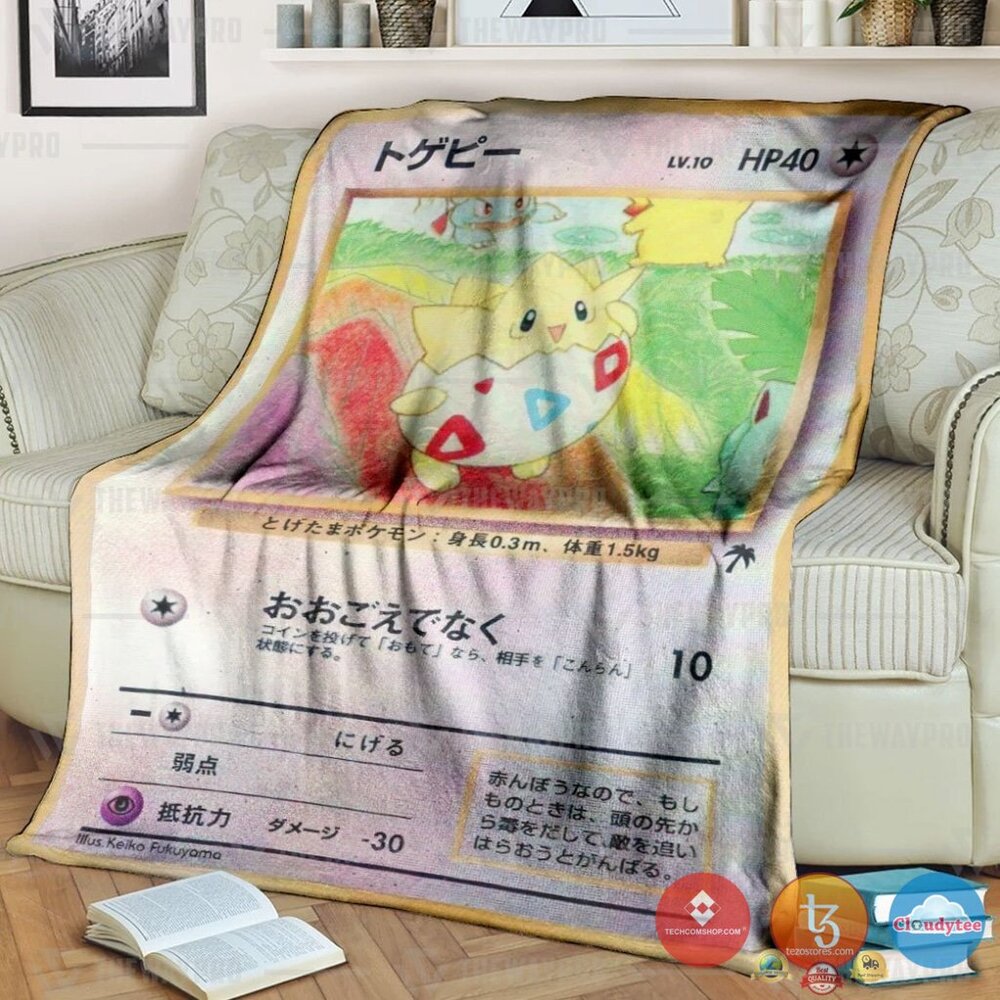 Pokemon Togepi Southern Islands Japanese Version Blanket Pokemon Togepi Southern Islands Japanese Version Blanket
