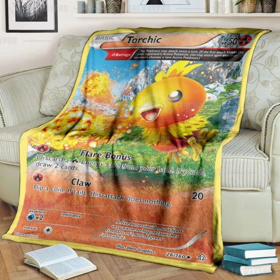 Pokemon-Torchic-Primal-Clash-Soft-Blanket-2