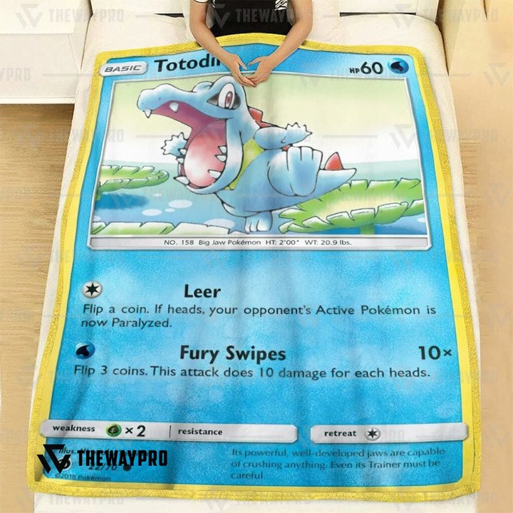 Pokemon-Totodile-Bedding-Set-And-Quilt-Blanket-1