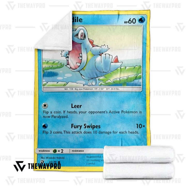 Pokemon-Totodile-Bedding-Set-And-Quilt-Blanket-2