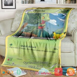 Pokemon Treecko Blanket 3