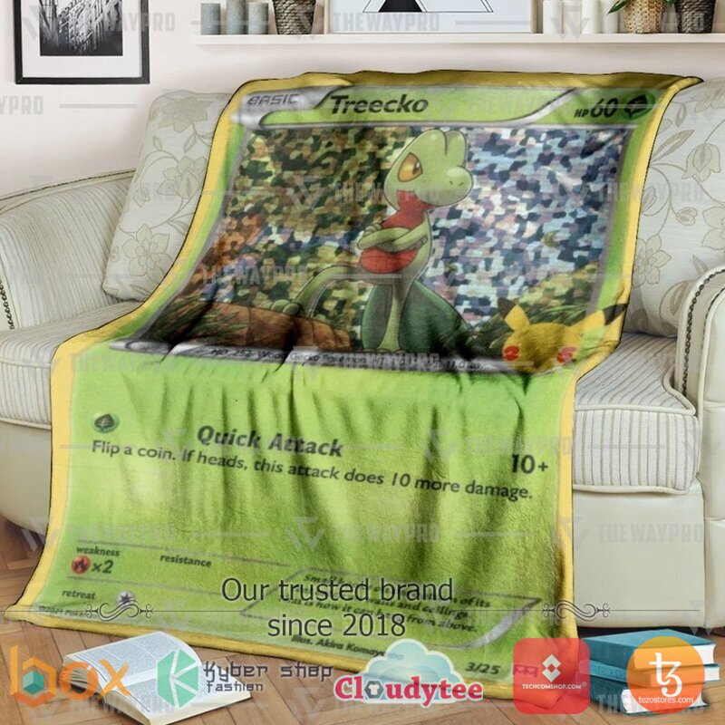 Pokemon Treecko Holo Blanket 2 Pokemon Treecko Holo Blanket 2