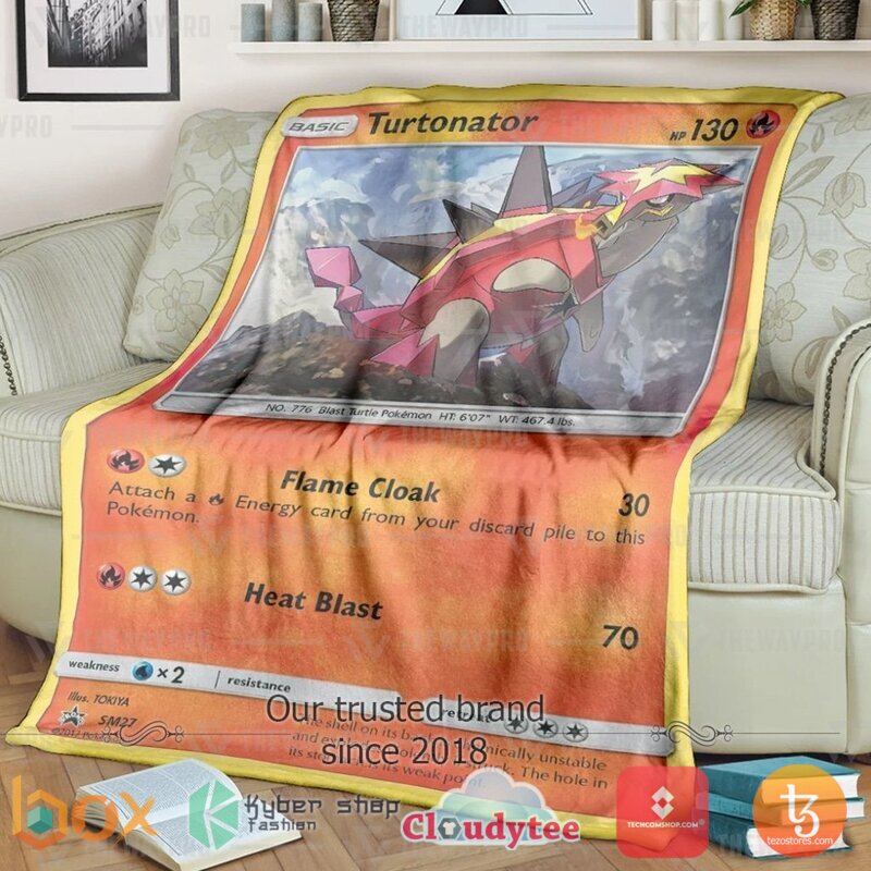 Pokemon Turtonator Blanket 2 Pokemon Turtonator Blanket 2