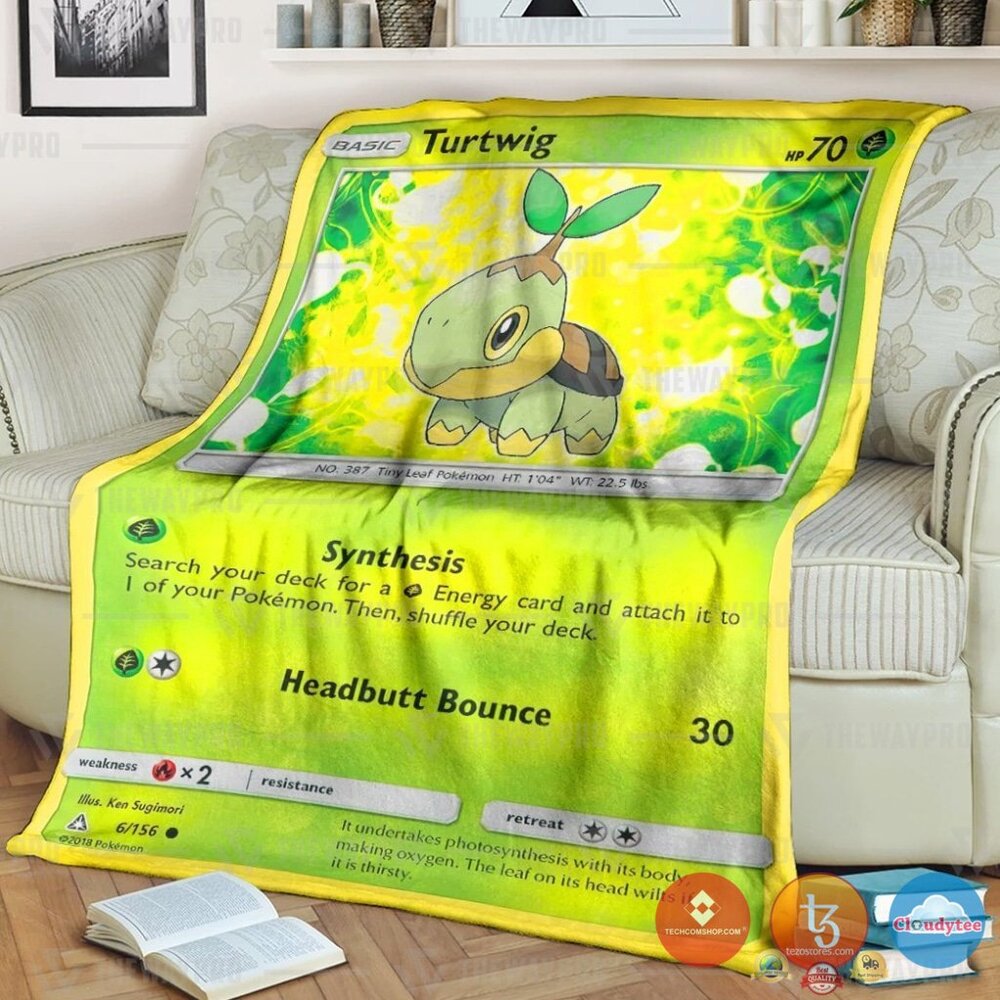 Pokemon Turtwig Blanket Pokemon Turtwig Blanket