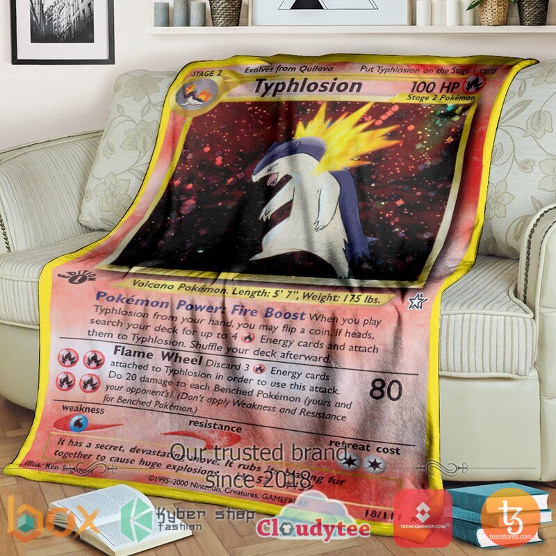 Pokemon Typhlosion 1St Edition Blanket 2 Pokemon Typhlosion 1St Edition Blanket 2
