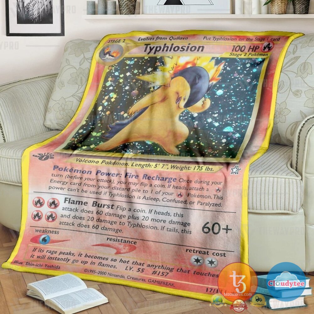 Pokemon Typhlosion Blanket 2 Pokemon Typhlosion Blanket 2