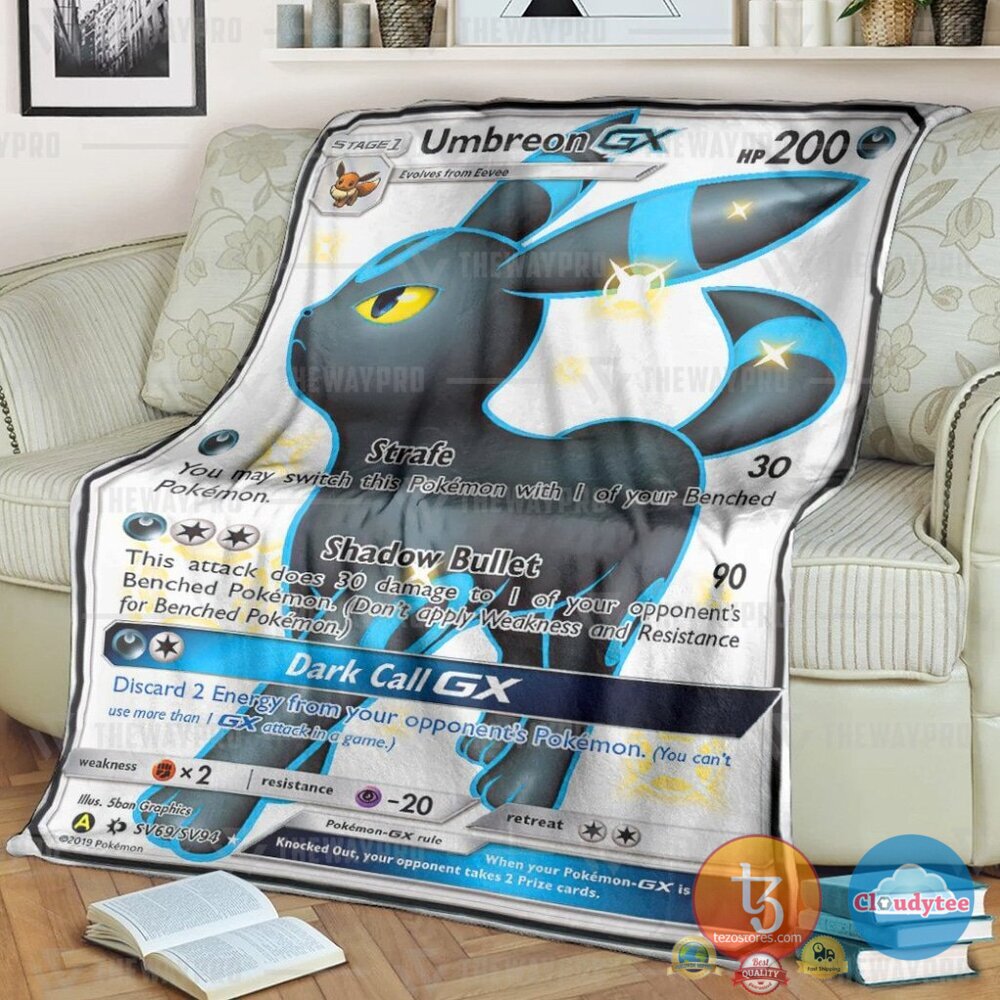 Pokemon Umbreon Gx Sun And Moon Blanket Pokemon Umbreon Gx Sun And Moon Blanket