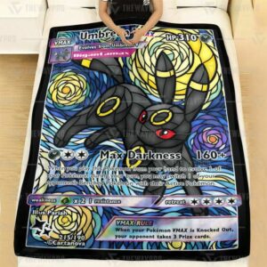 Pokemon Umbreon Van Gogh Hybrid Stain Glass Blanket