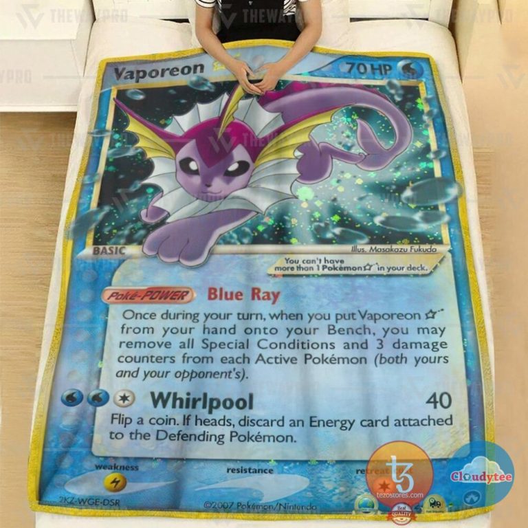 Pokemon-Vaporeon-Gold-Star-Blanket-1