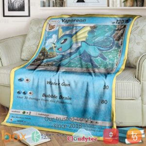 Pokemon Vaporeon Hidden Fate Blanket 2