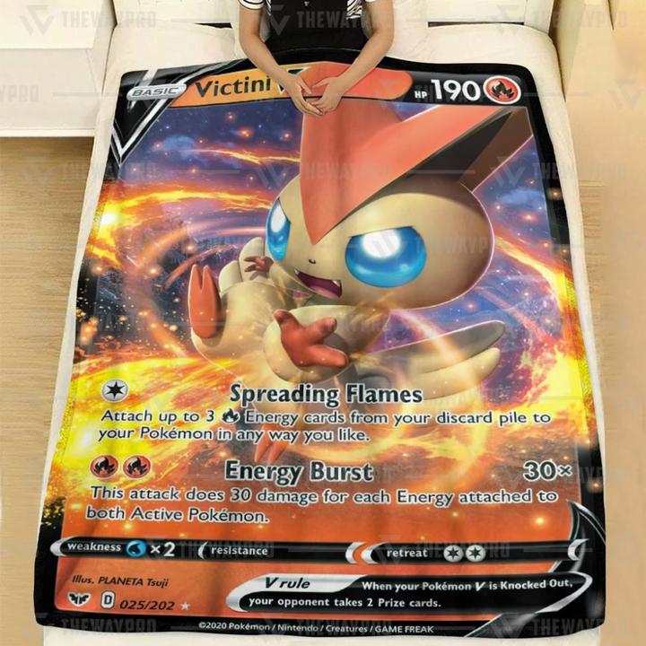 Pokemon Victiny V Blanket Pokemon Victiny V Blanket