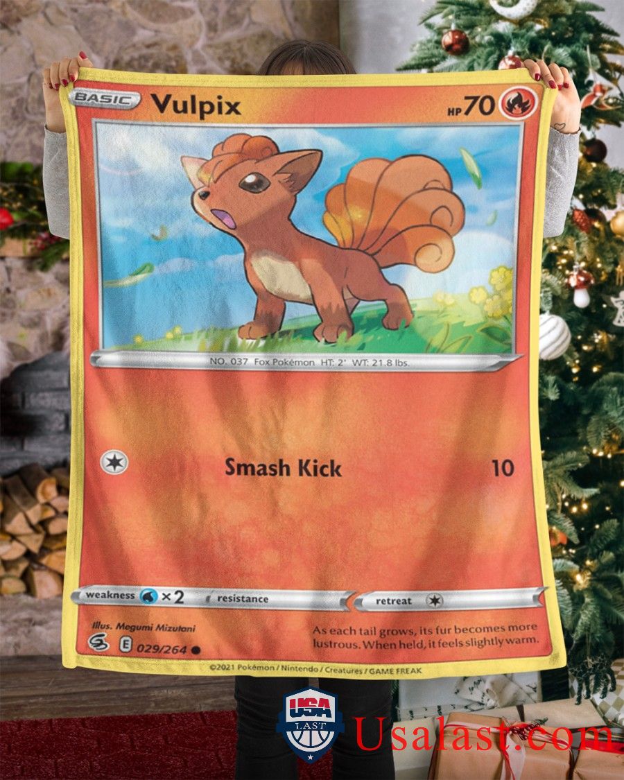Pokemon Vulpix Smash Kick Fusion Strike Blanket Pokemon Vulpix Smash Kick Fusion Strike Blanket