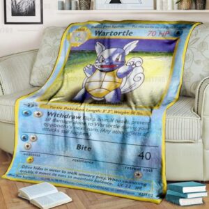 Pokemon Wartortle 1St Soft Blanket