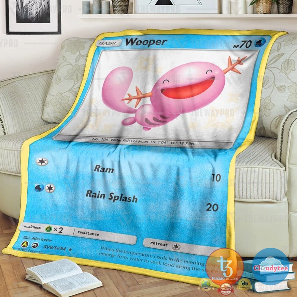 Pokemon Wooper Dragon Majesty Blanket Pokemon Wooper Dragon Majesty Blanket