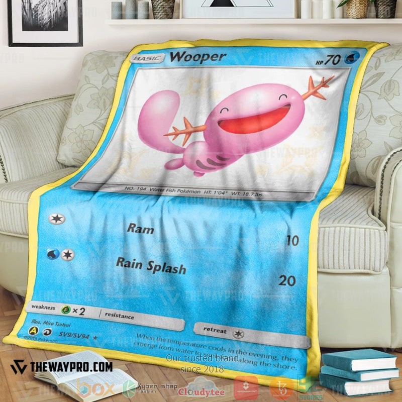 Pokemon Wooper Dragon Majesty Soft Blanket Pokemon Wooper Dragon Majesty Soft Blanket