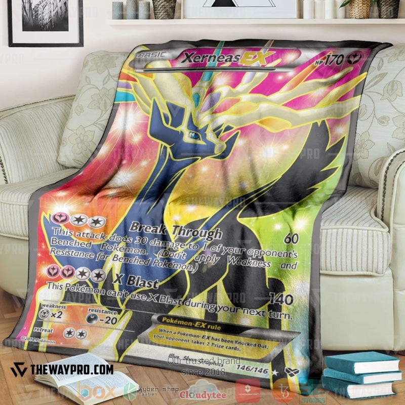 Pokemon Xerneas Ex Xy Soft Blanket Pokemon Xerneas Ex Xy Soft Blanket