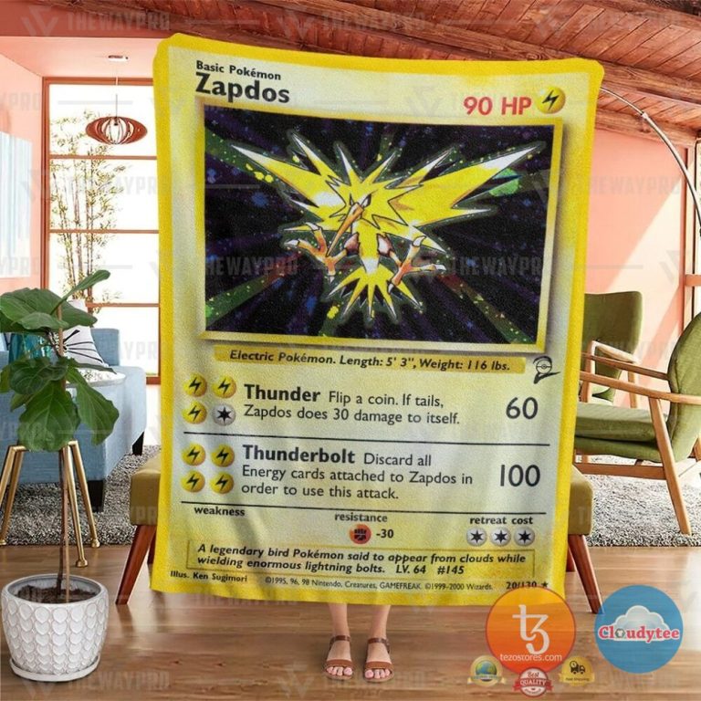 Pokemon-Zapdos-Base-Set-Blanket-1